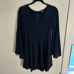 Express Little Black V-Neck Dress